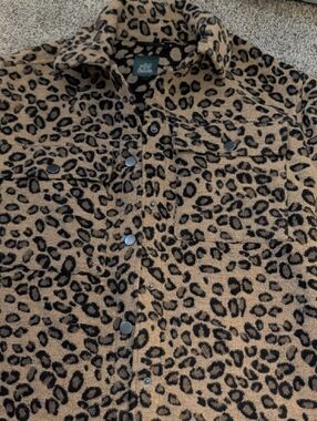 wild fable Black & Tan Leopard Shacket